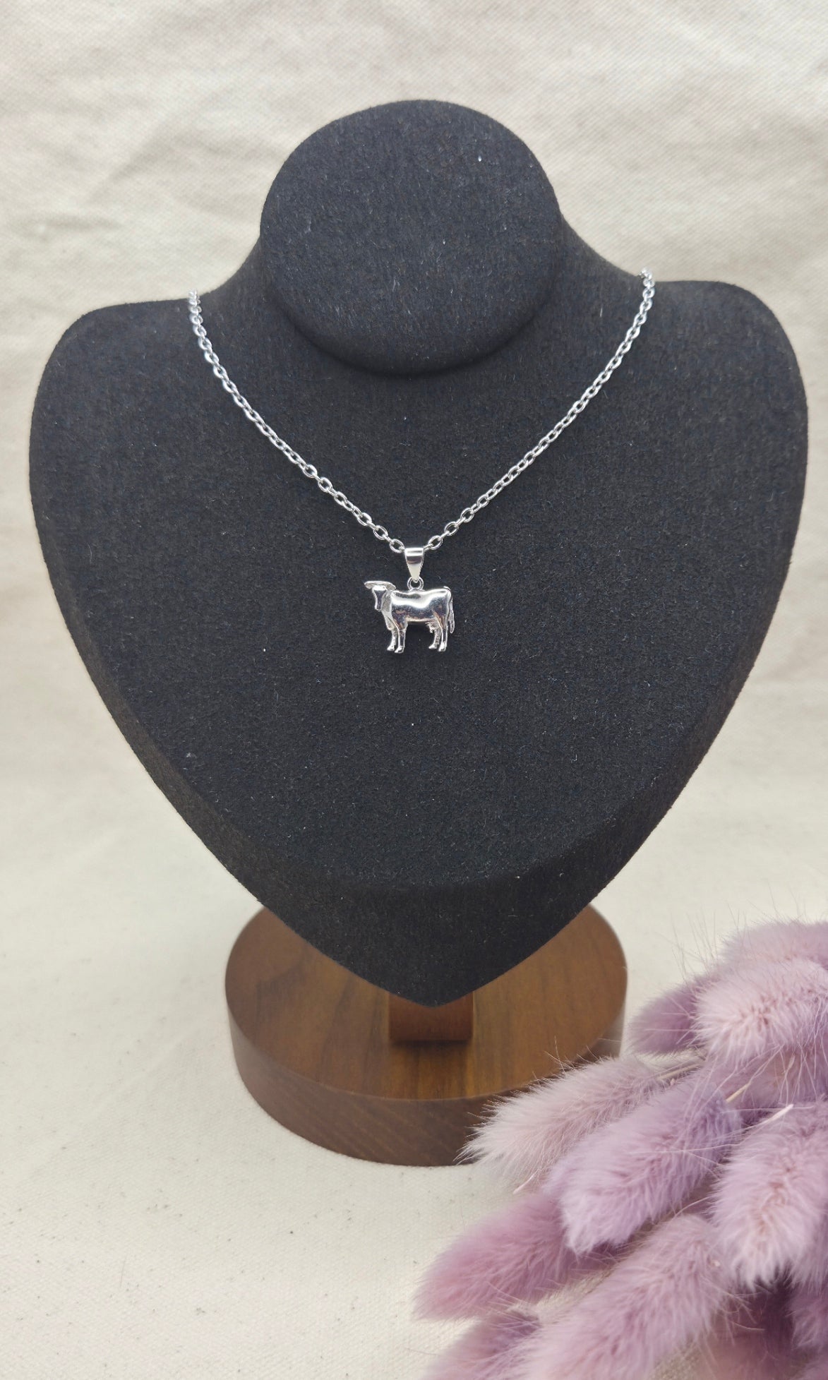 Collier "Vache Holstein"