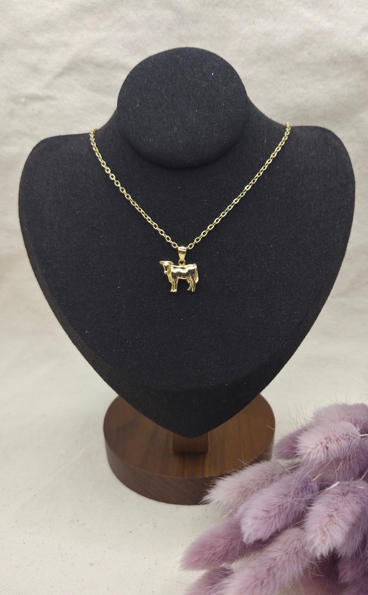 Collier "Vache Holstein"